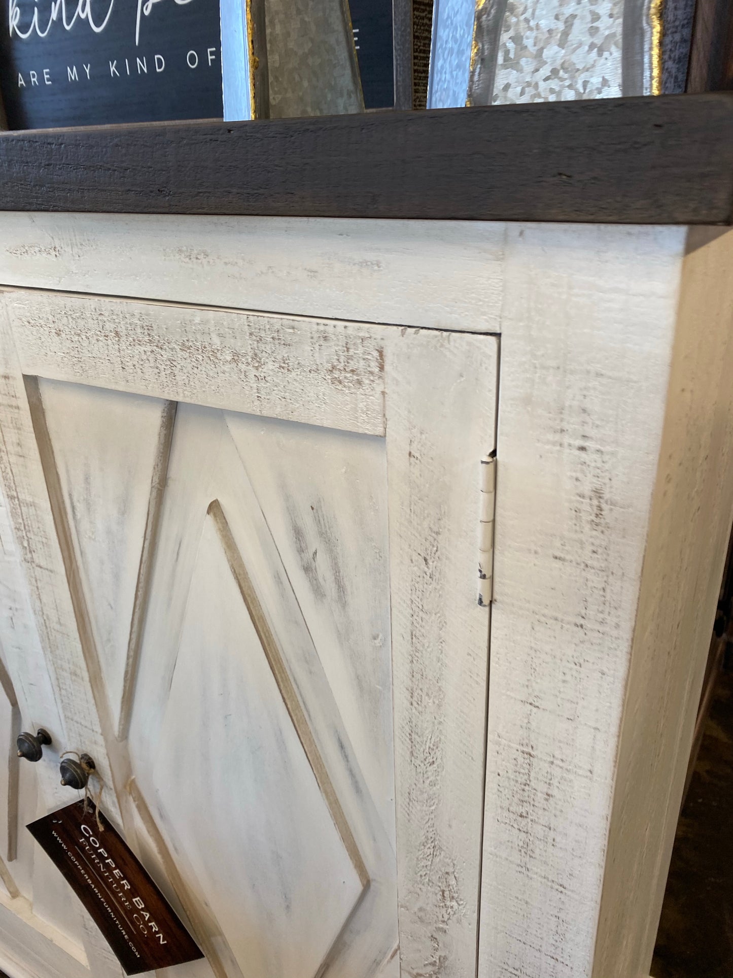 Maggie White Accent Cabinet