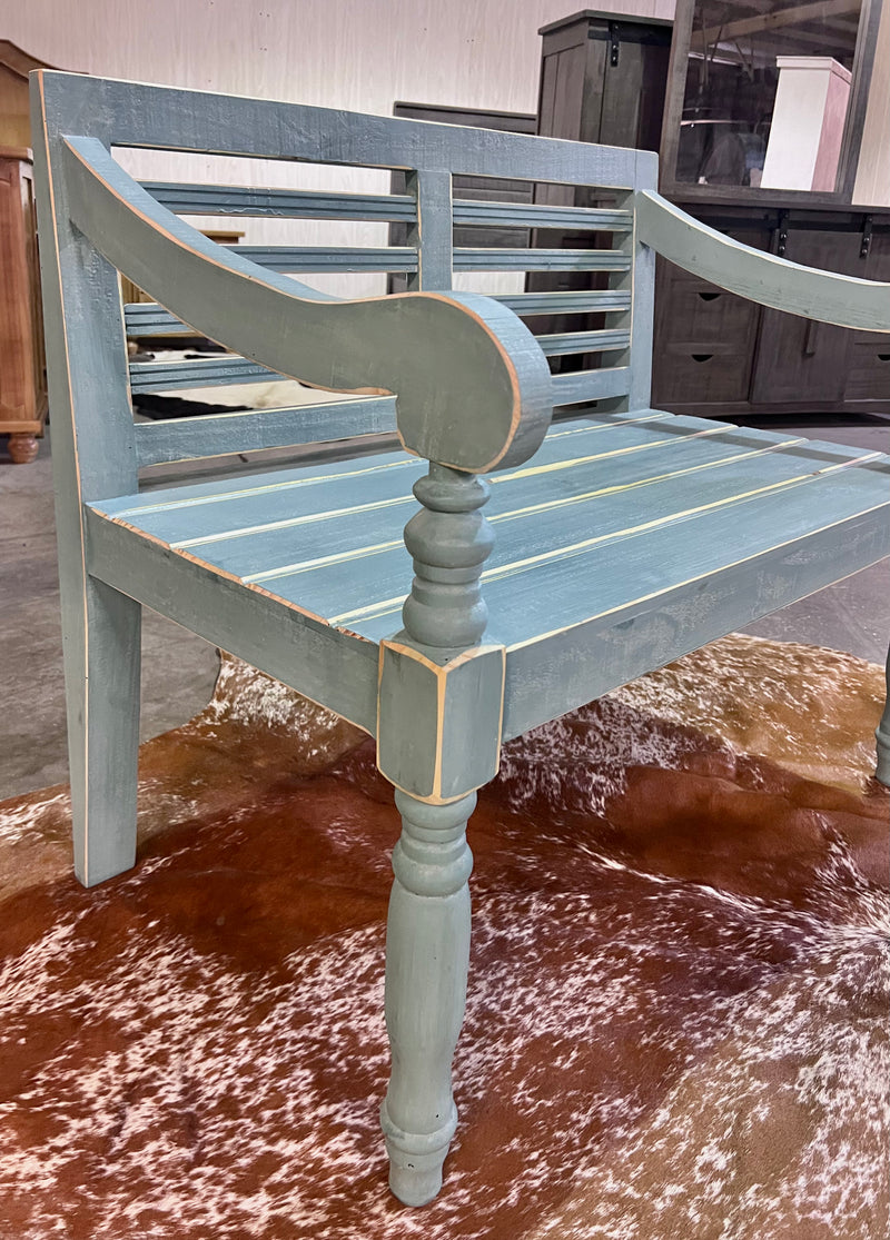 Harlow Turquoise Bench