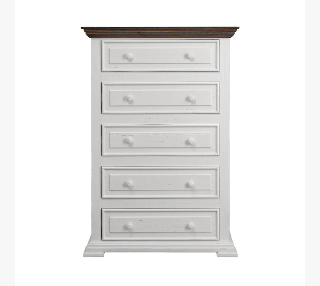 Kelsey Distressed White chest