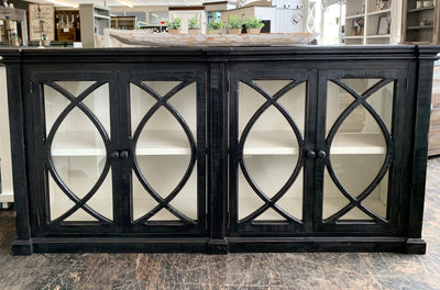 Cameo II Black Glass Front Cabinet