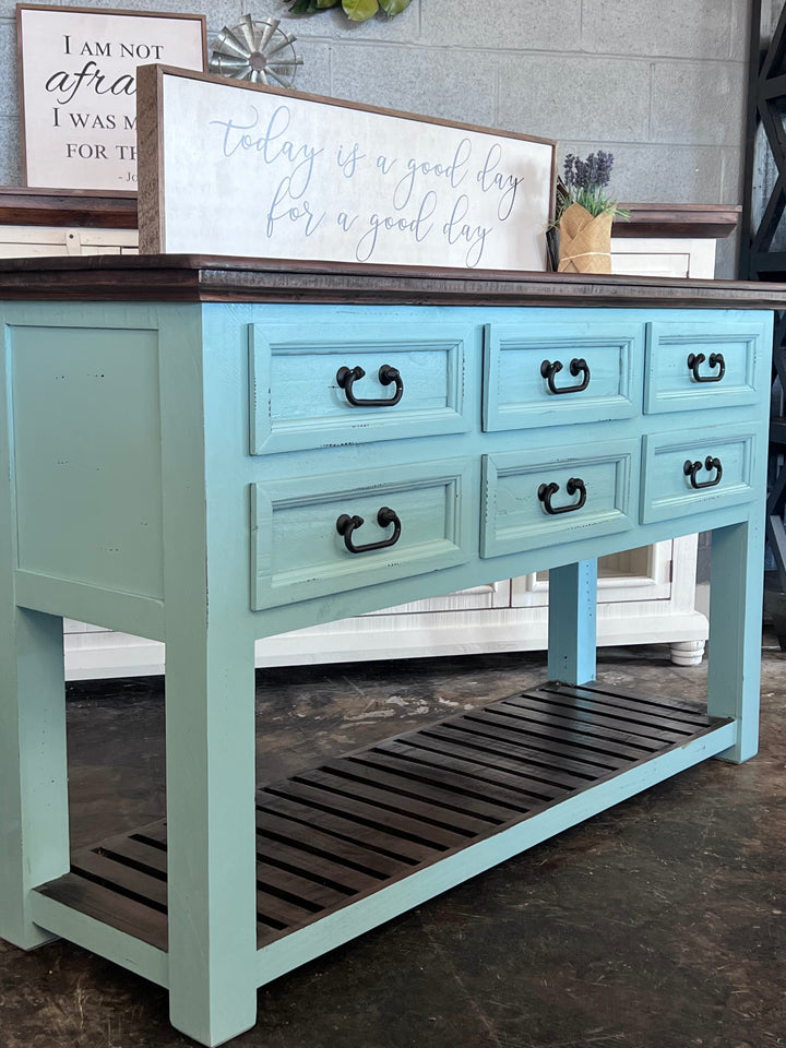 Chloe Turquoise Console Table