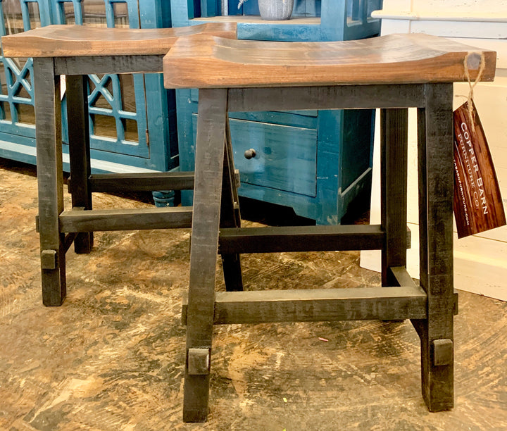 Black Counter Height Stools (pair of 2)