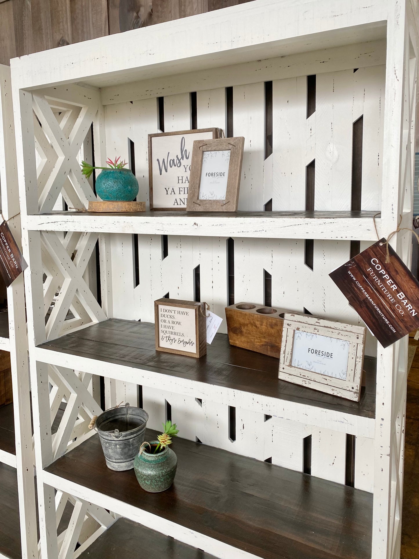 Grayson White & Tobacco Bookshelf