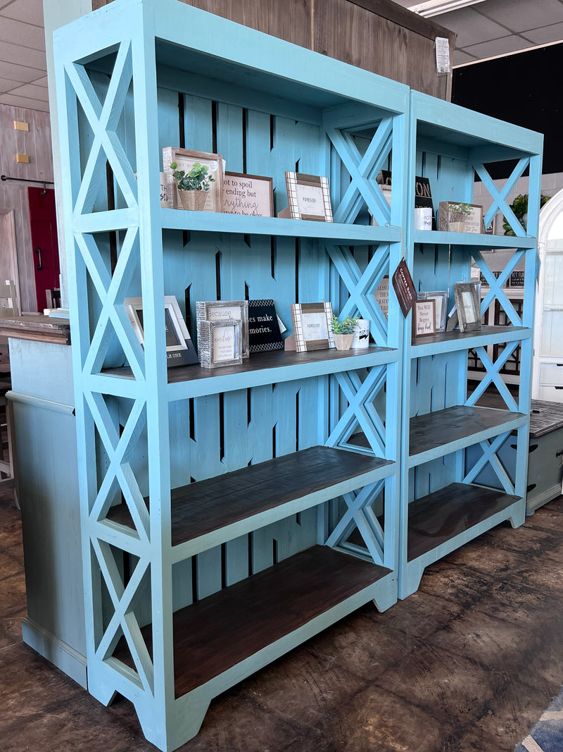 Grayson Turquoise Bookshelf