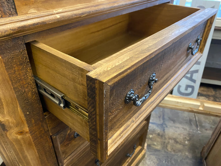 Courtney Rustic Honey Brown King Bedroom Set