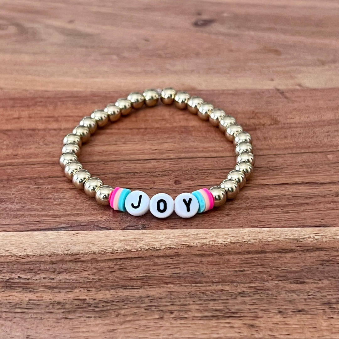 Joy Inspirational Beaded Bracelet