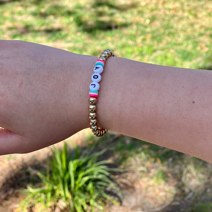 Joy Inspirational Beaded Bracelet