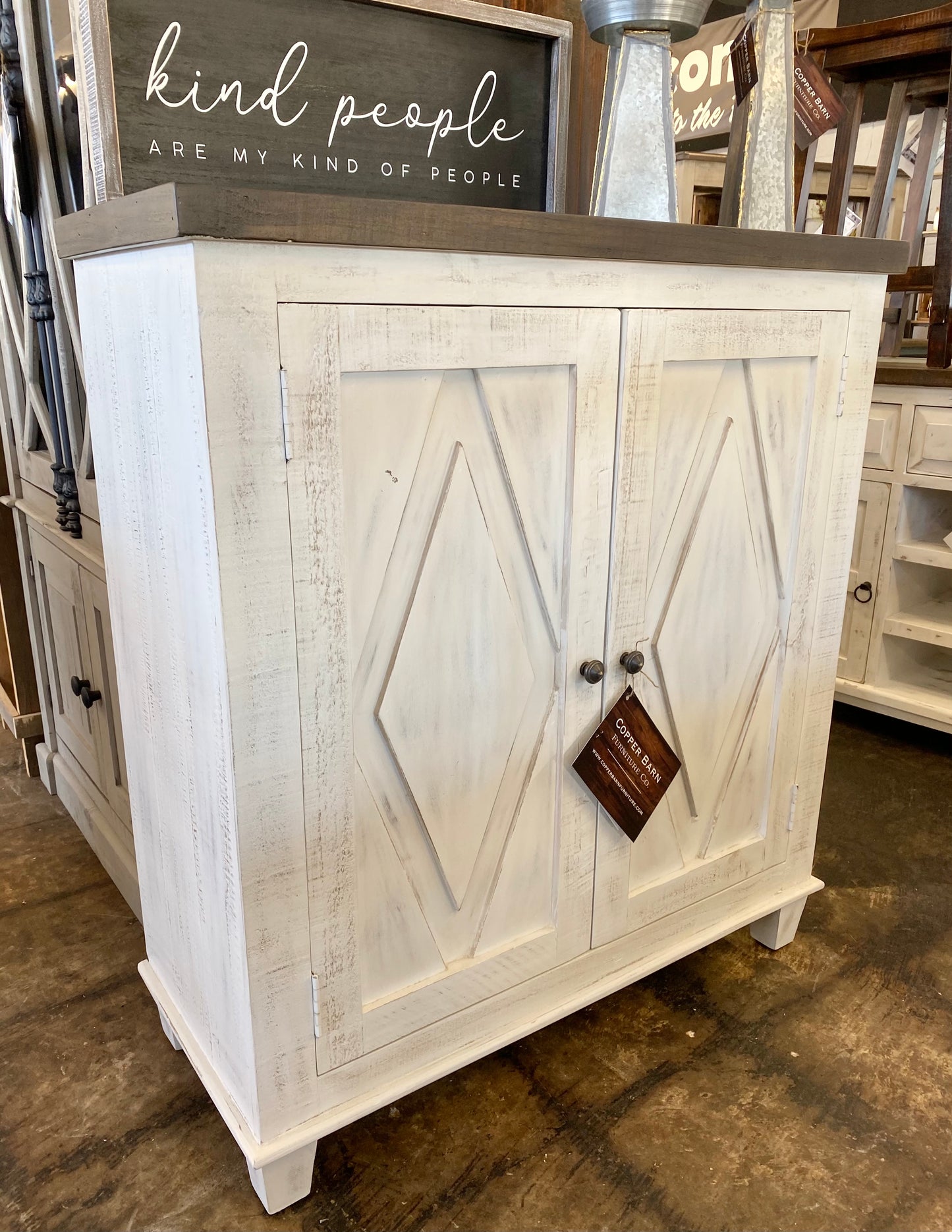 Maggie White Accent Cabinet