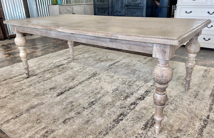 Olivia Extending White Washed Mango Dining Table