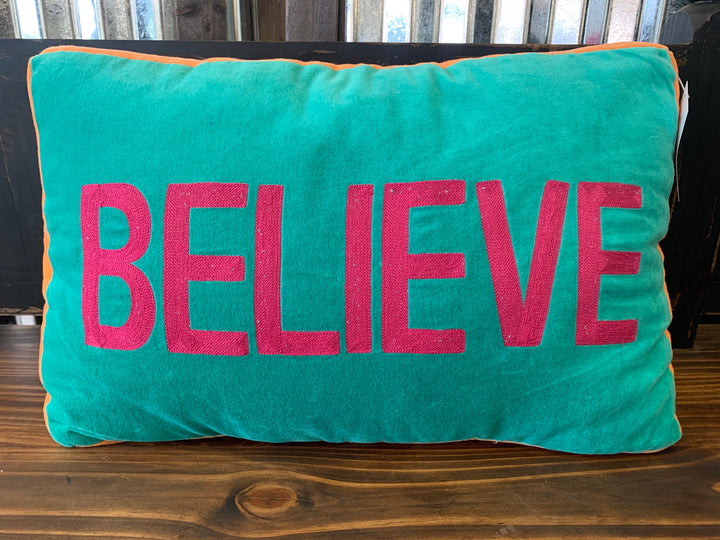 Believe Christmas Pillow