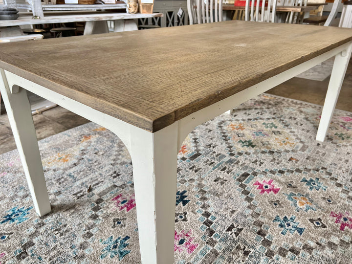 Glenn White & Weathered Dining Table