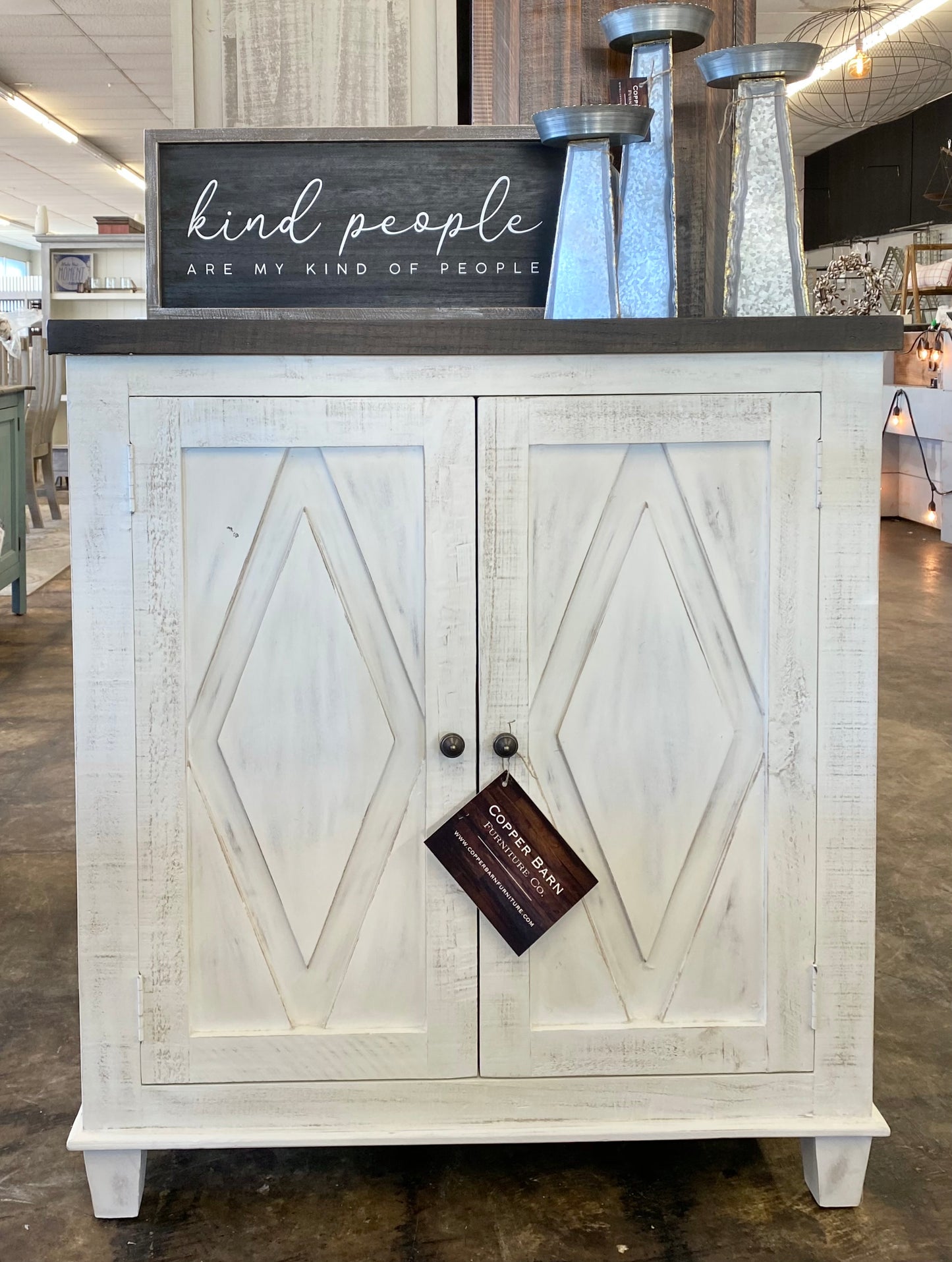 Maggie White Accent Cabinet