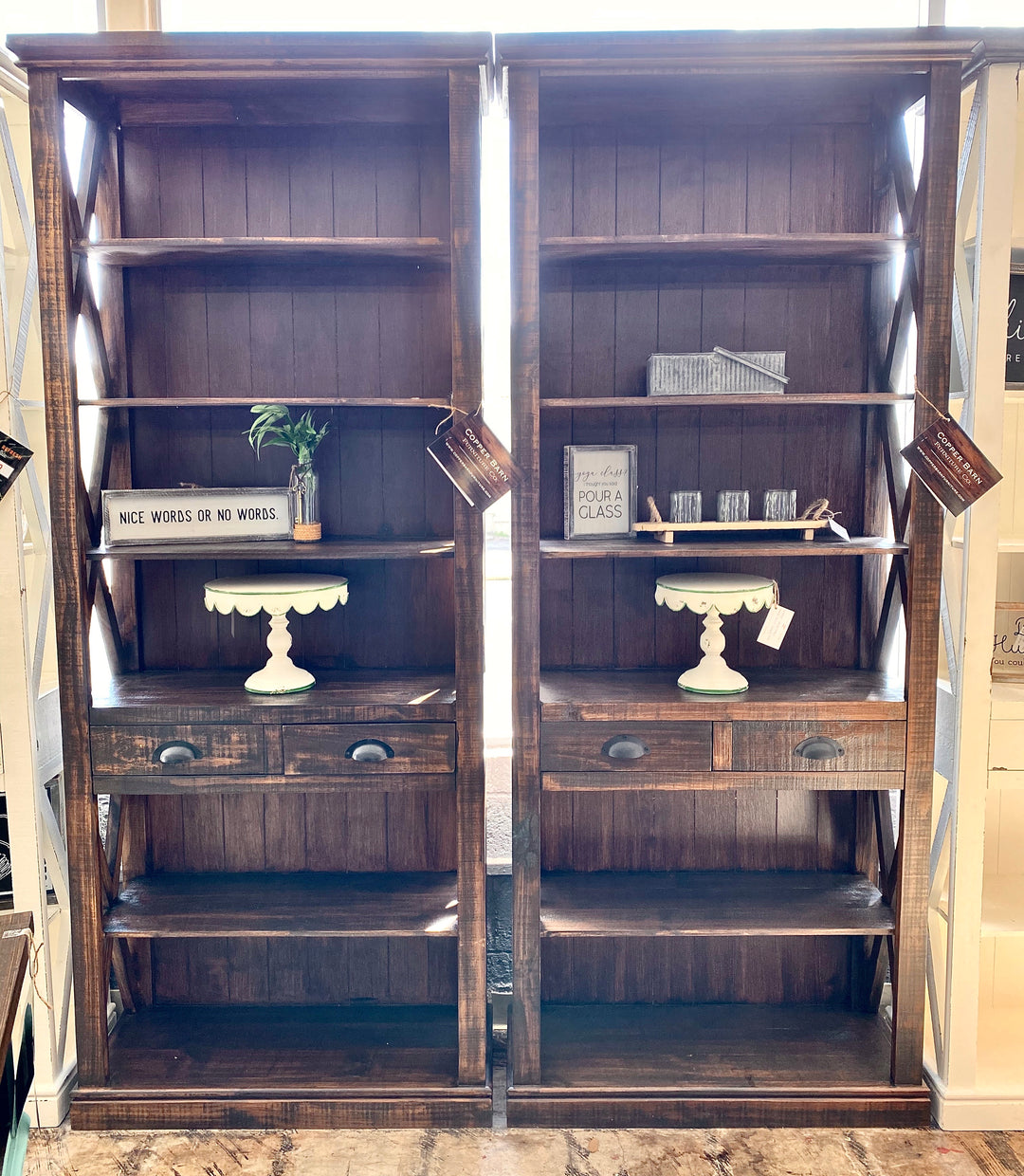 Whitney Tobacco Brown Bookcase