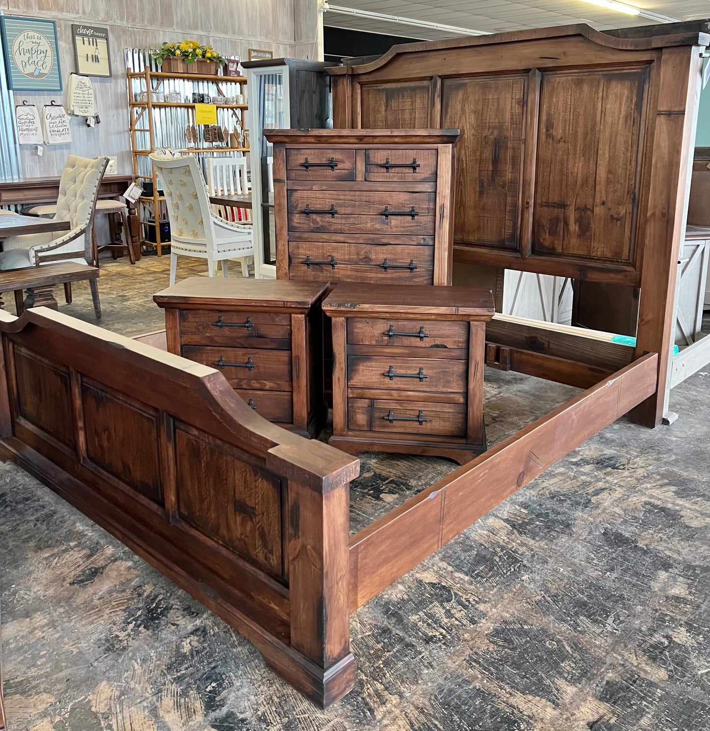 Austin Brown King Bedroom Set