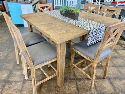 Alicia Weathered Honey 7 piece Counter Height Dining Set
