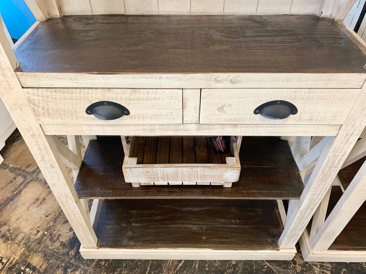 Whitney Antique Cream Bookshelf