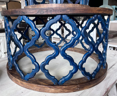 Rowan Antique Sapphire Blue 3 Piece coffee table set
