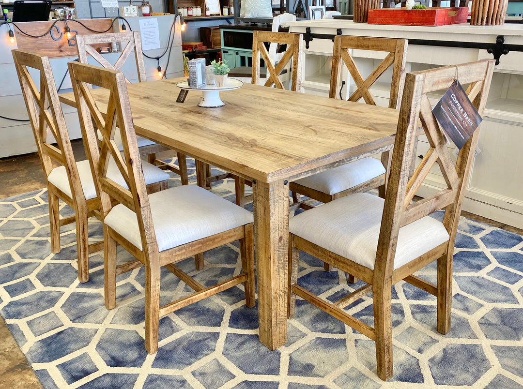 Alicia Weathered Honey 7 piece Dining Set