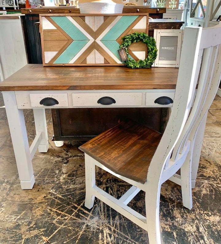 Whitney White Desk with Chair