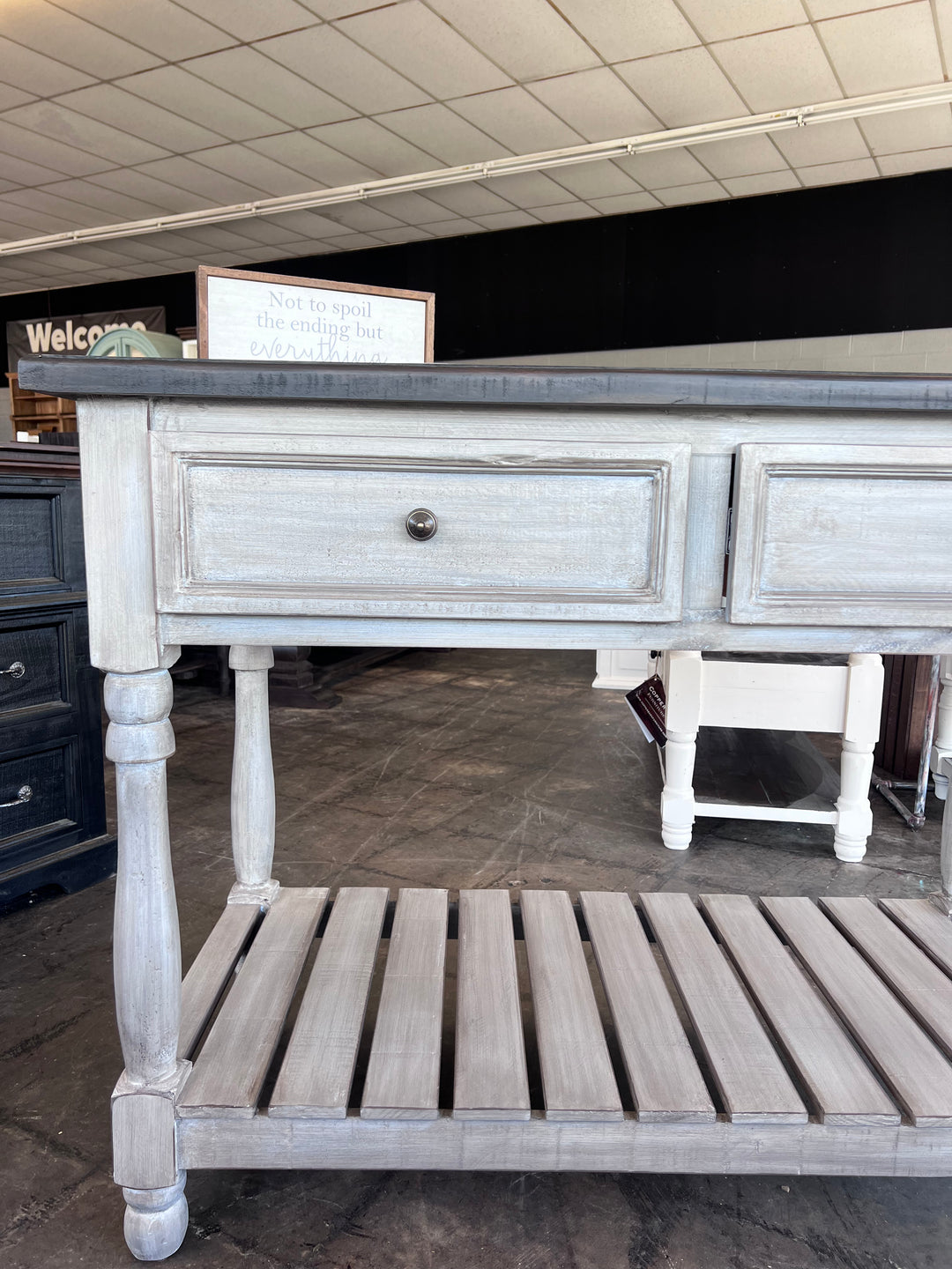 Maddie Gray Kitchen Island