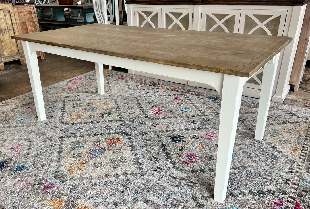 Glenn White & Weathered Dining Table