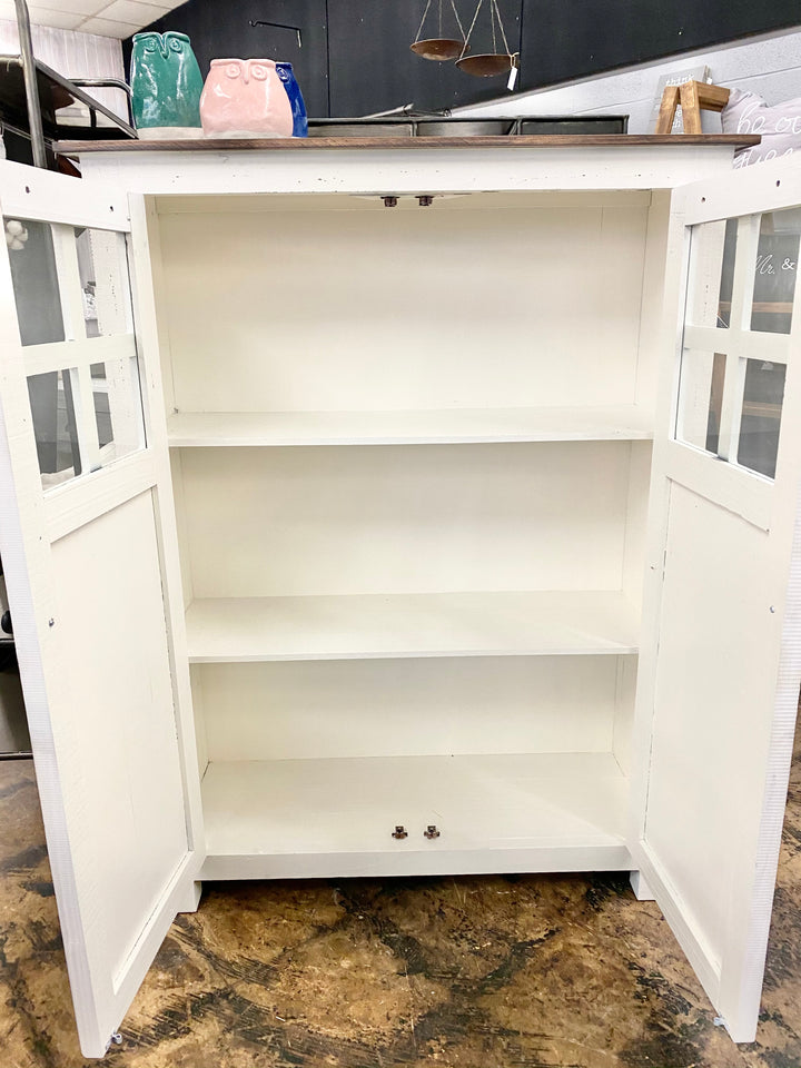 Parker White Storage Cabinet