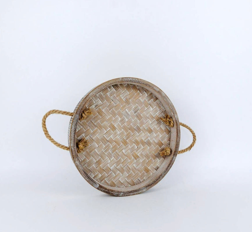 Bamboo round tray