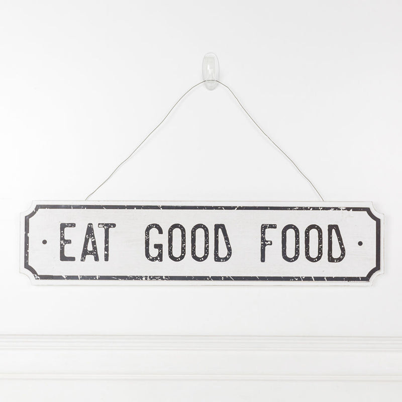 Eat Good Food wood sign