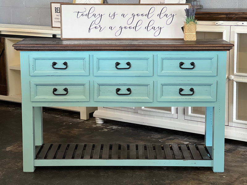 Chloe Turquoise Console Table