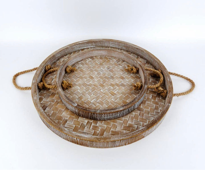 Bamboo round tray