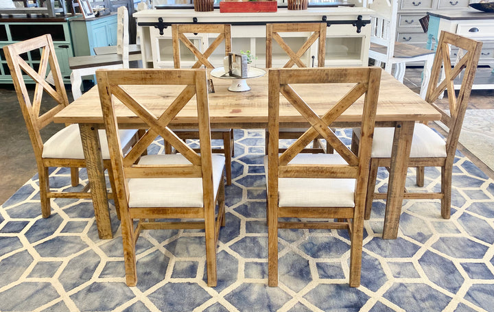 Alicia Weathered Honey 7 piece Dining Set